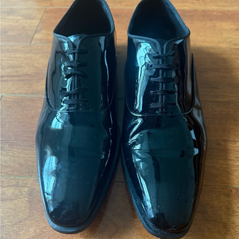 Suitsupply Black Patent Leather Oxfords